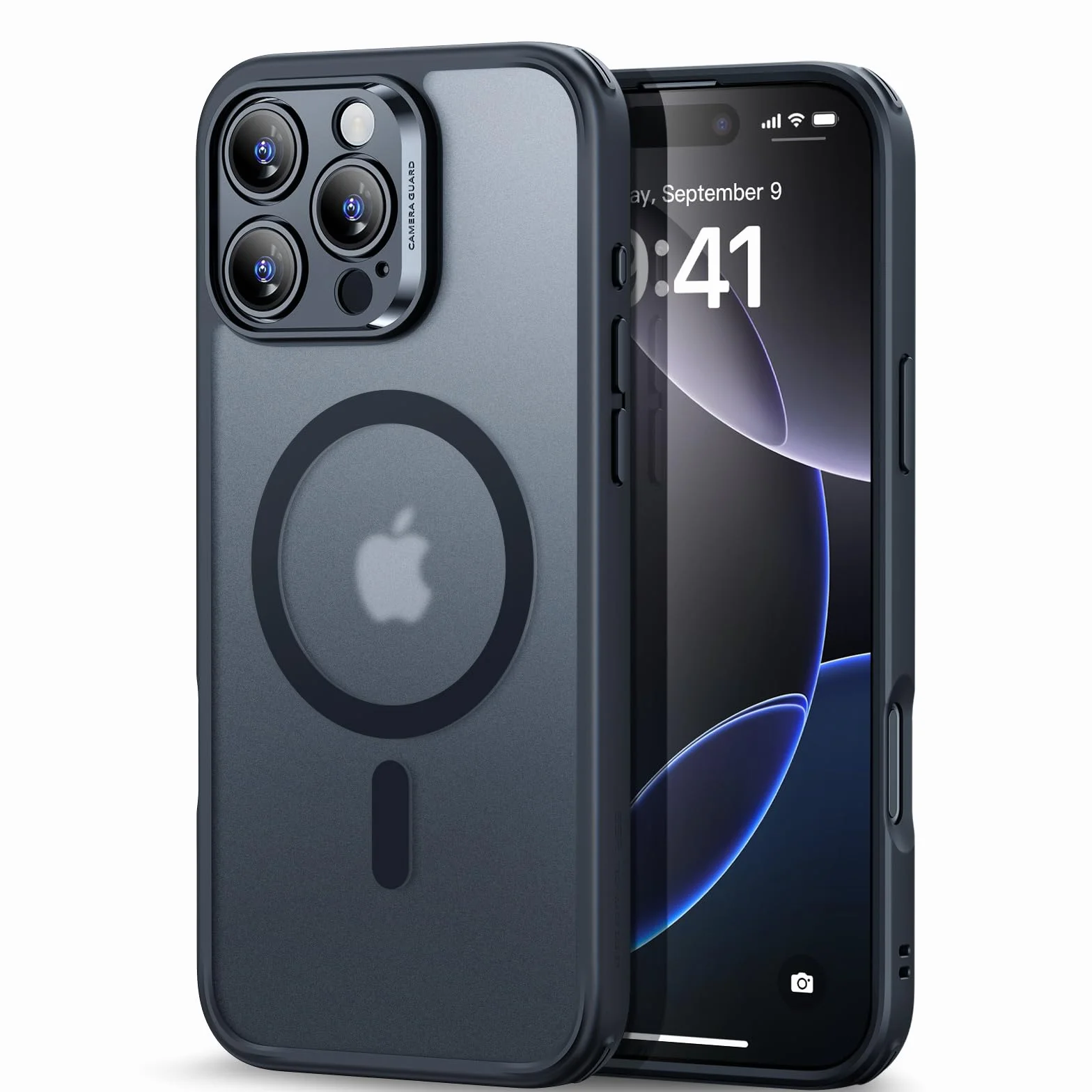 ESR Etui do iPhone 16 Pro półprzezroczyste matowe MagSafe ochrona klasy wojskowej czarne