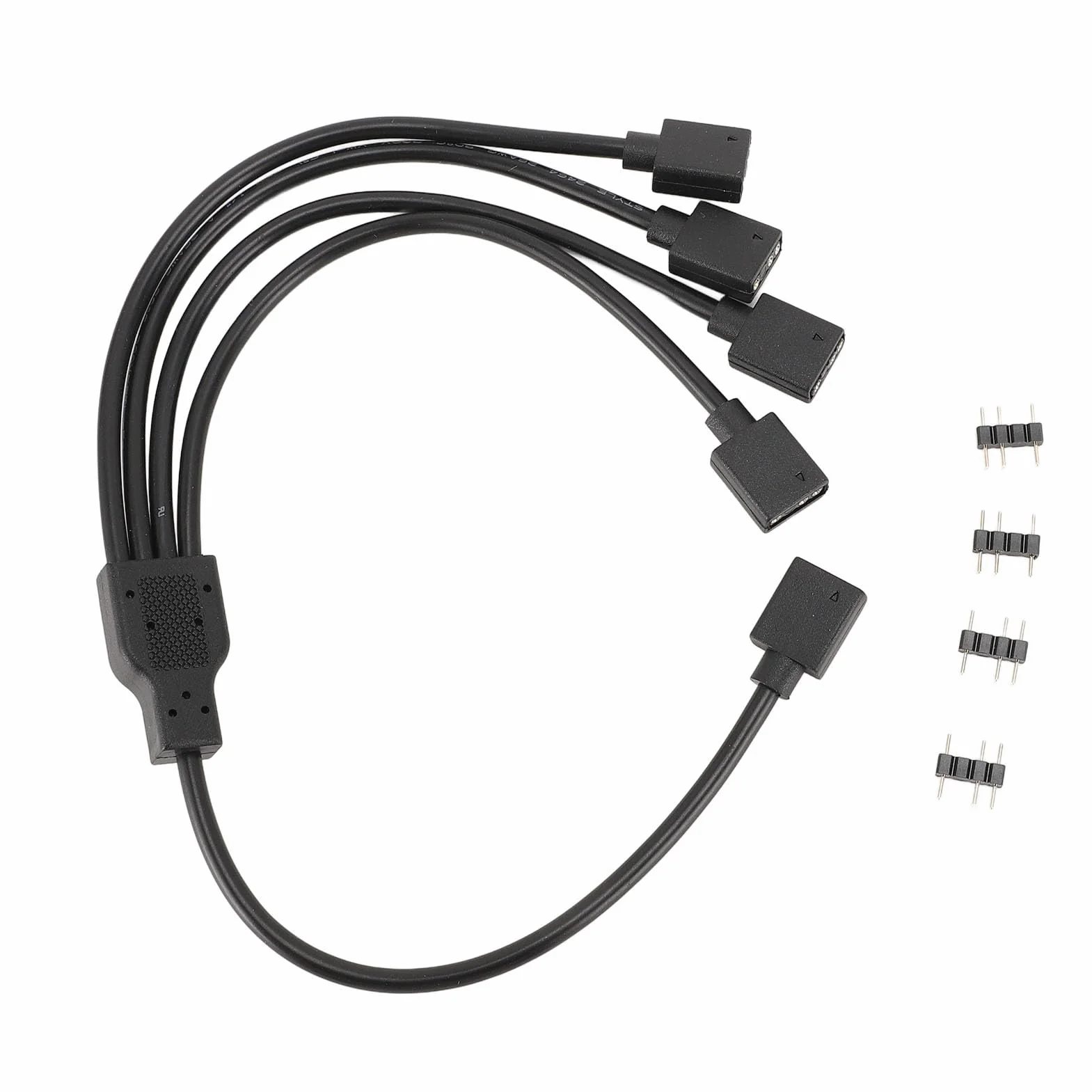 Kabel Rozgałęźny ARGB 1 do 4 Żeński do Żeńskiego 5V 3-pinowy Przedłużacz RGB do Obudowy Komputera