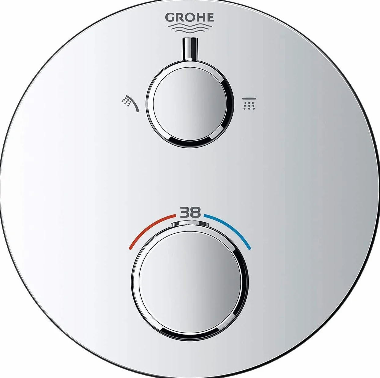 GROHE 24075000 Termostatyczna bateria prysznicowa - Chrom, 24076000