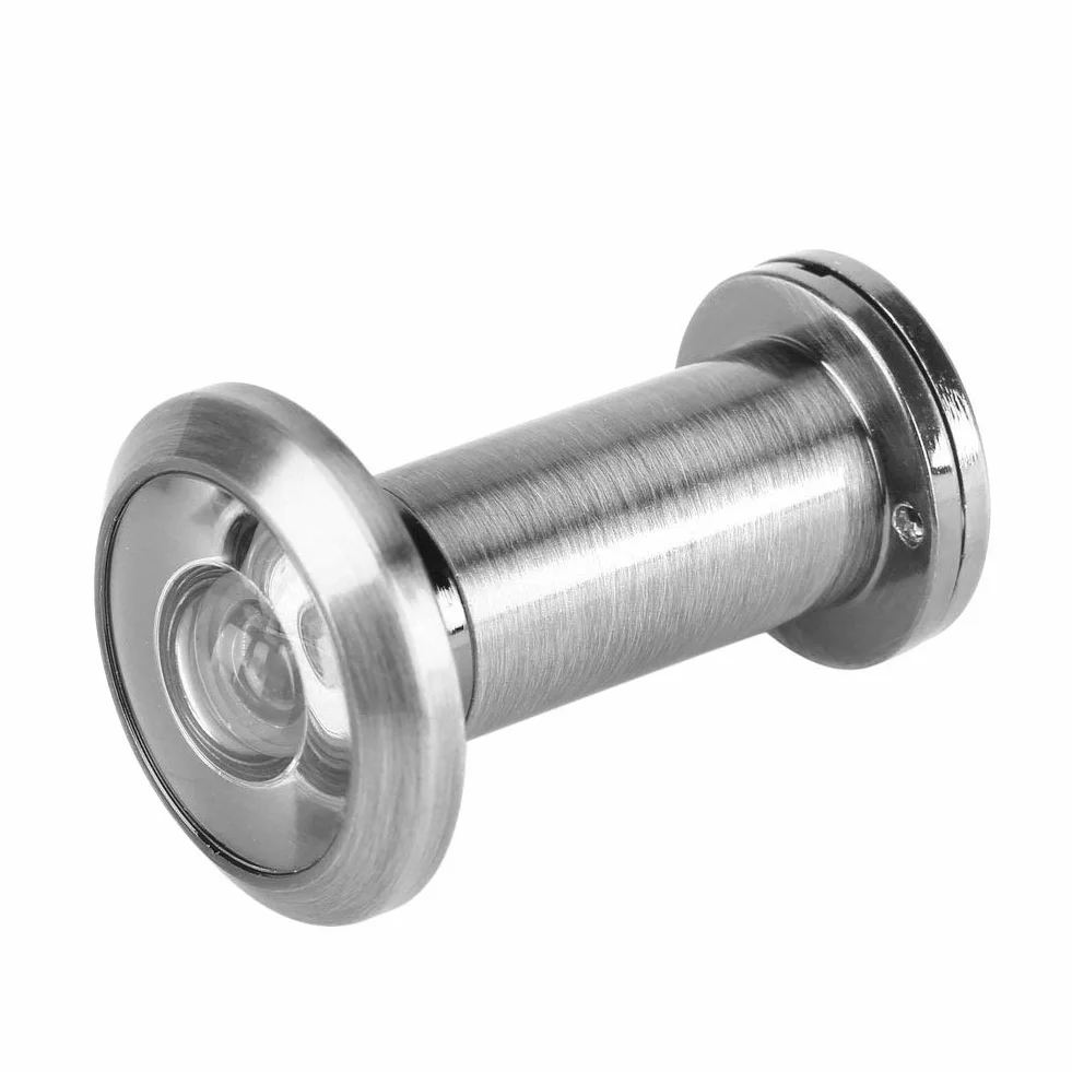 Fdit Wizjer do drzwi ze stopu cynku 220 stopni z obrotową osłoną prywatności Wizjer do drzwi antywłamaniowych do drzwi 35 mm–60 mm Opakowanie wielokrotnego użytku (4 #)