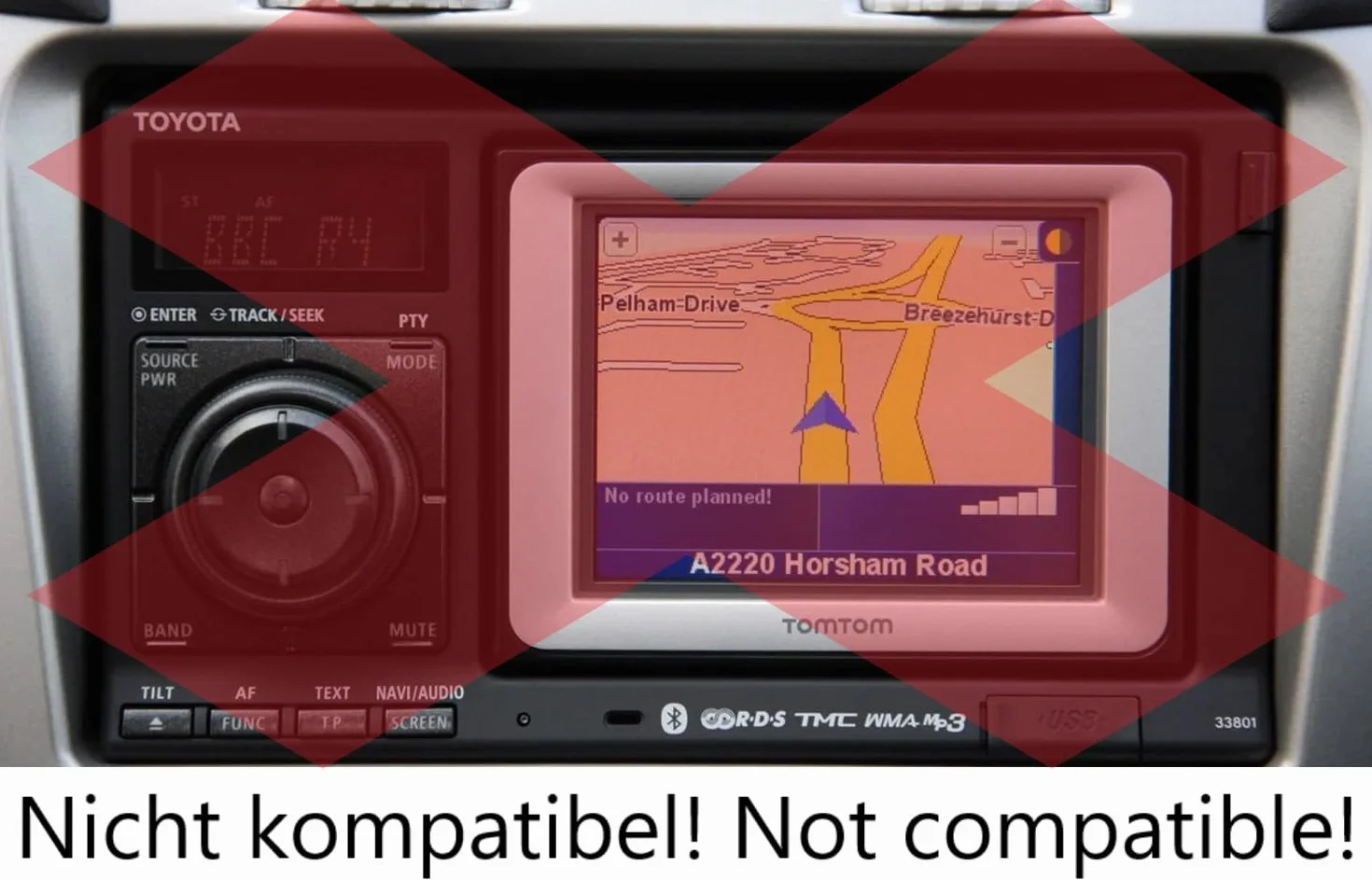 BlueMusic Bluetooth zestaw głośnomówiący kompatybilny z TOYOTA Auris Avensis Corolla Hilux Prius RAV4 Yaris Land Cruiser LEXUS IS 250 300 GS RX