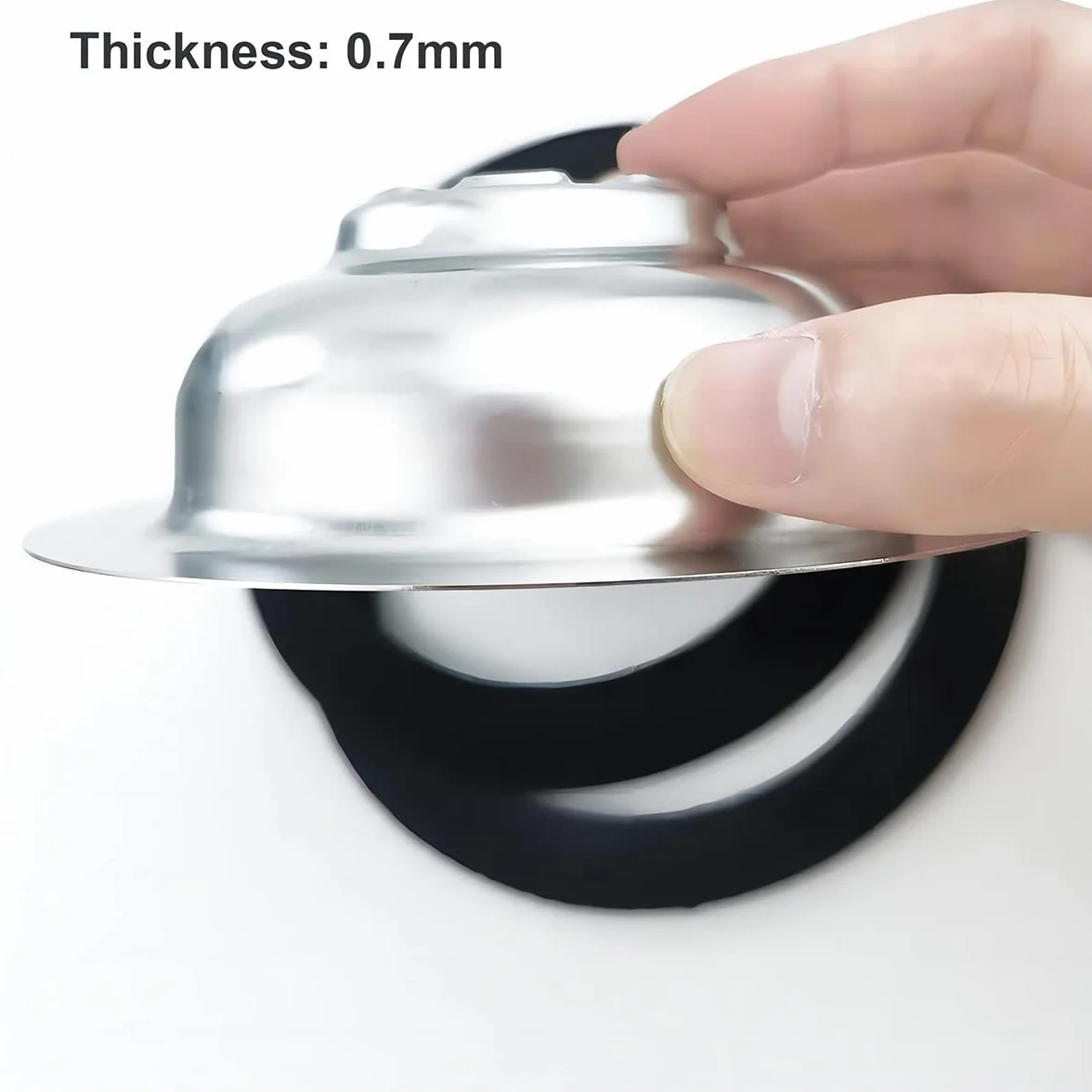 Qrity 304 kuchenny zawór sitkowy ze stali nierdzewnej kosz odpływ kosz sitko zawór odpływowy, Ø 110 mm 1½" na górze