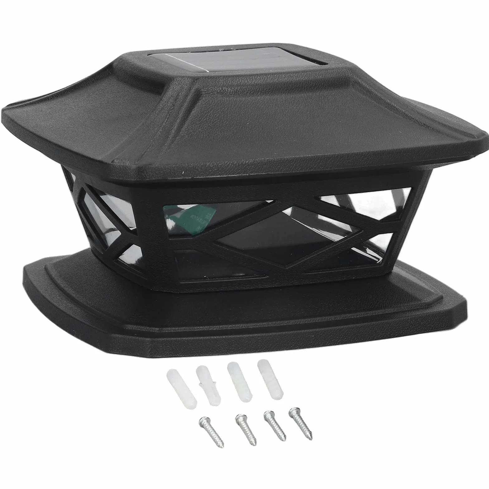 2 zestaw Solar Post Lights Ogrodzenie Światła LED Koraliki do lampy 2 kolory Oświetlenie Pozytywne białe światło Ciepłe białe światło Akumulator IP44 Wodoodporna obudowa PC na zewnątrz