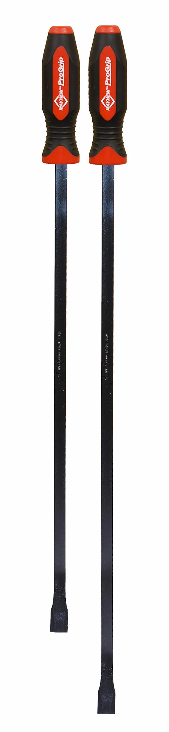Mayhew Tools 61352 ProGrip Curved Pry Bar zestaw, 2-częściowy zestaw, wykończenie z czarnego tlenku
