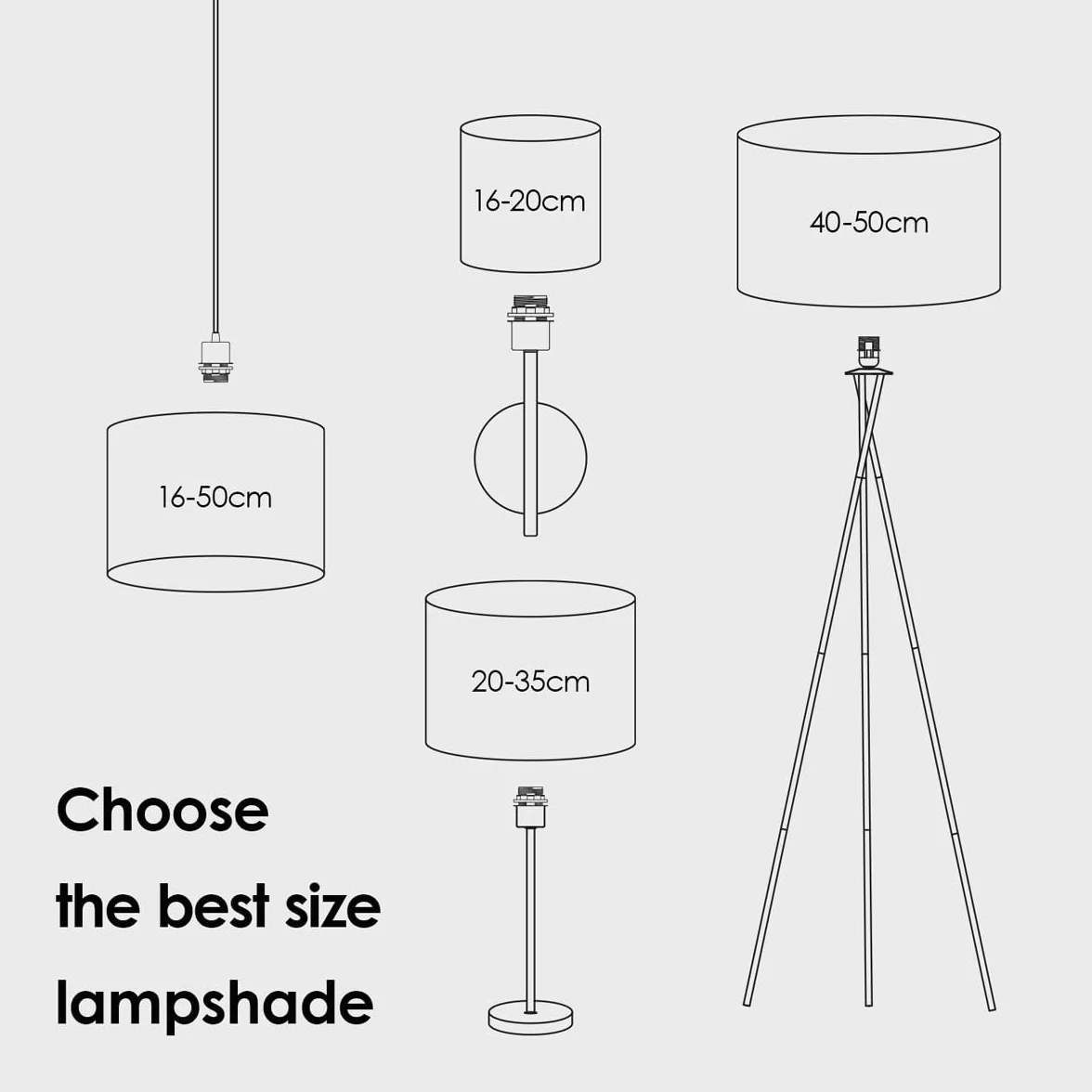 home sweet home collection Klosz lampy okrągły | płótno | abażur materiałowy | abażur tekstylny | abażur bawełniany | do oprawek E27 | średnica 35 cm wysokość 21 cm | biały | do wszystkich pomieszczeń wewnętrznych IP20