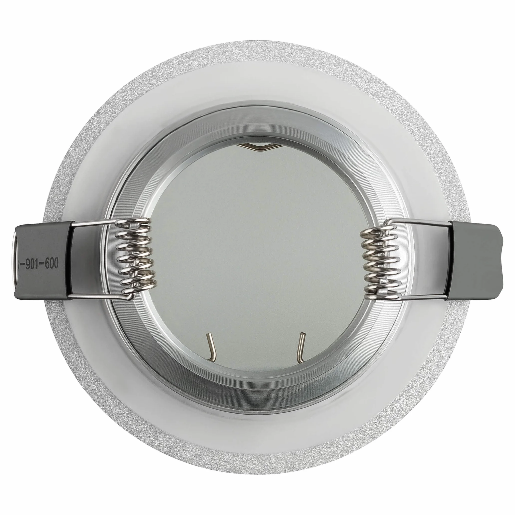 SEBSON Obudowa do reflektora wpuszczanego łazienka IP44 z oprawą GU10 LED Halogen 230 V - rama montażowa aluminiowa, średnica otworu 70 mm (67-83 mm) do montażu lamp sufitowych - zestaw 6 sztuk
