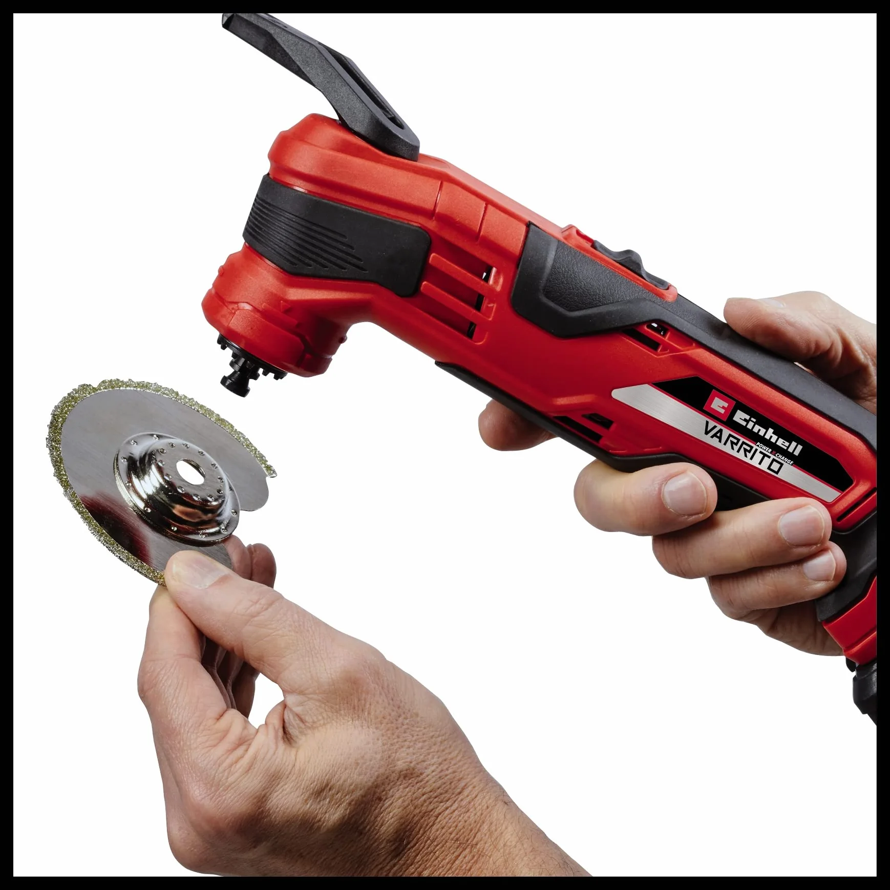Einhell Akumulatorowe narzędzie wielofunkcyjne VARRITO Power X-Change (Li-ion, 18 V, 11000-20000 min-1, regulowany uchwyt narzędziowy w 12 kierunkach, bez akumulatora i ładowarki)