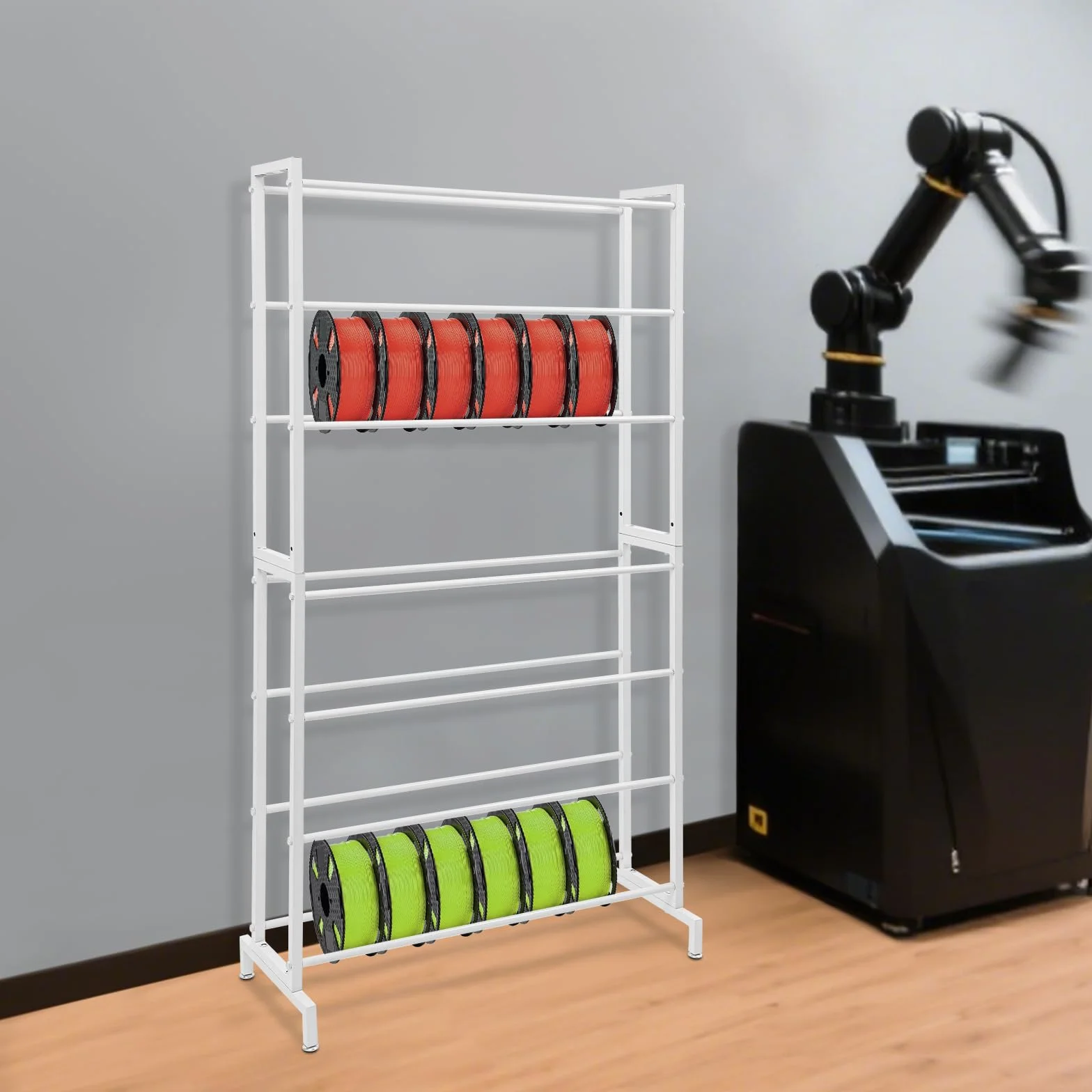 Regał organizacyjny na szpulki filamentu 84x33x165 cm do drukarki 3D