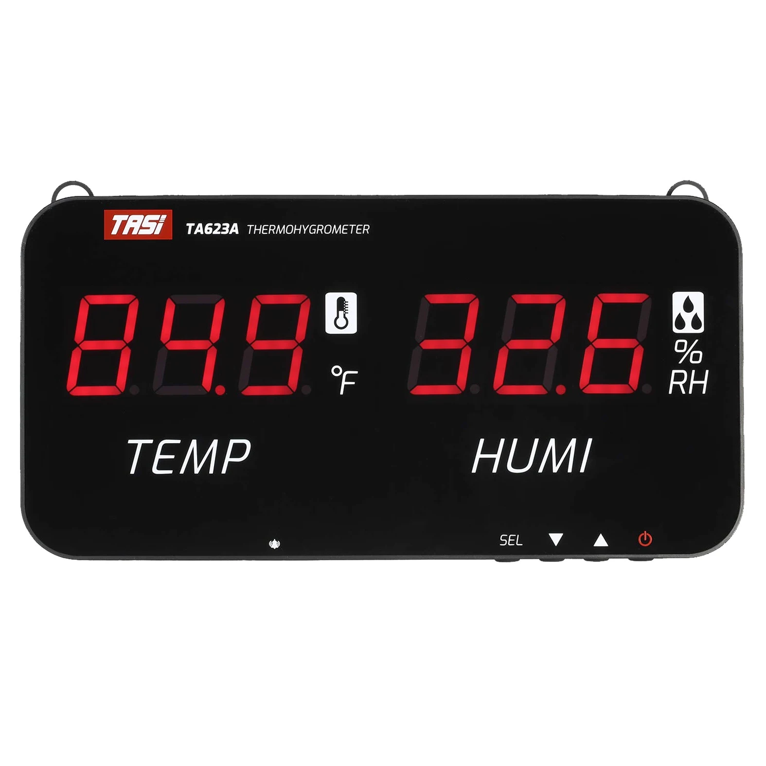 TASI HUIOP TASI Inteligentny termometr z higrometrem temperatury -20℃-80℃(-4℉-176℉)Miernik wilgotności powietrza z wyświetlaczem cyfrowym LED Cyfrowy termometr ścienny Higrometr domowy Rolnik