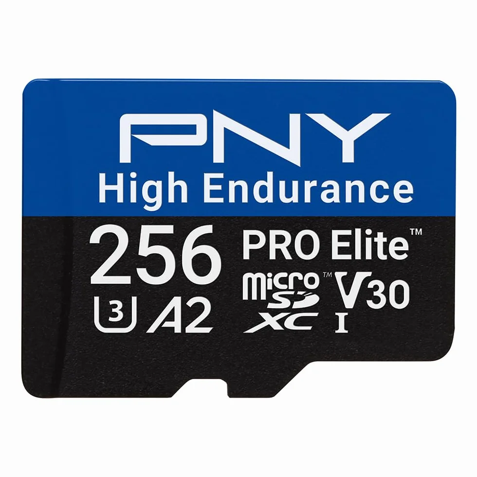 PNY 256GB PRO Elite High Endurance C10 U3 V30 A2 Karta pamięci microSDXC 100/90 MB/s 4K UHD UHS-I
