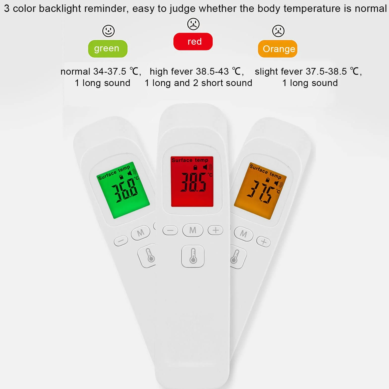 Termometr na czoło Biały elektryczny cyfrowy bezdotykowy termometr na podczerwień do szpitalnego pomiaru temperatury na podczerwień