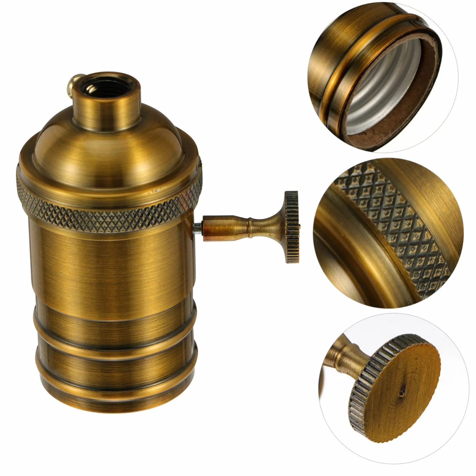 LALAFINA Vintage Lamp Holder z Die Cast Aluminium Retro Gniazdo Oświetleniowe Do Żarówek Do Restauracji Kuchni i Dekoracji Wnętrz
