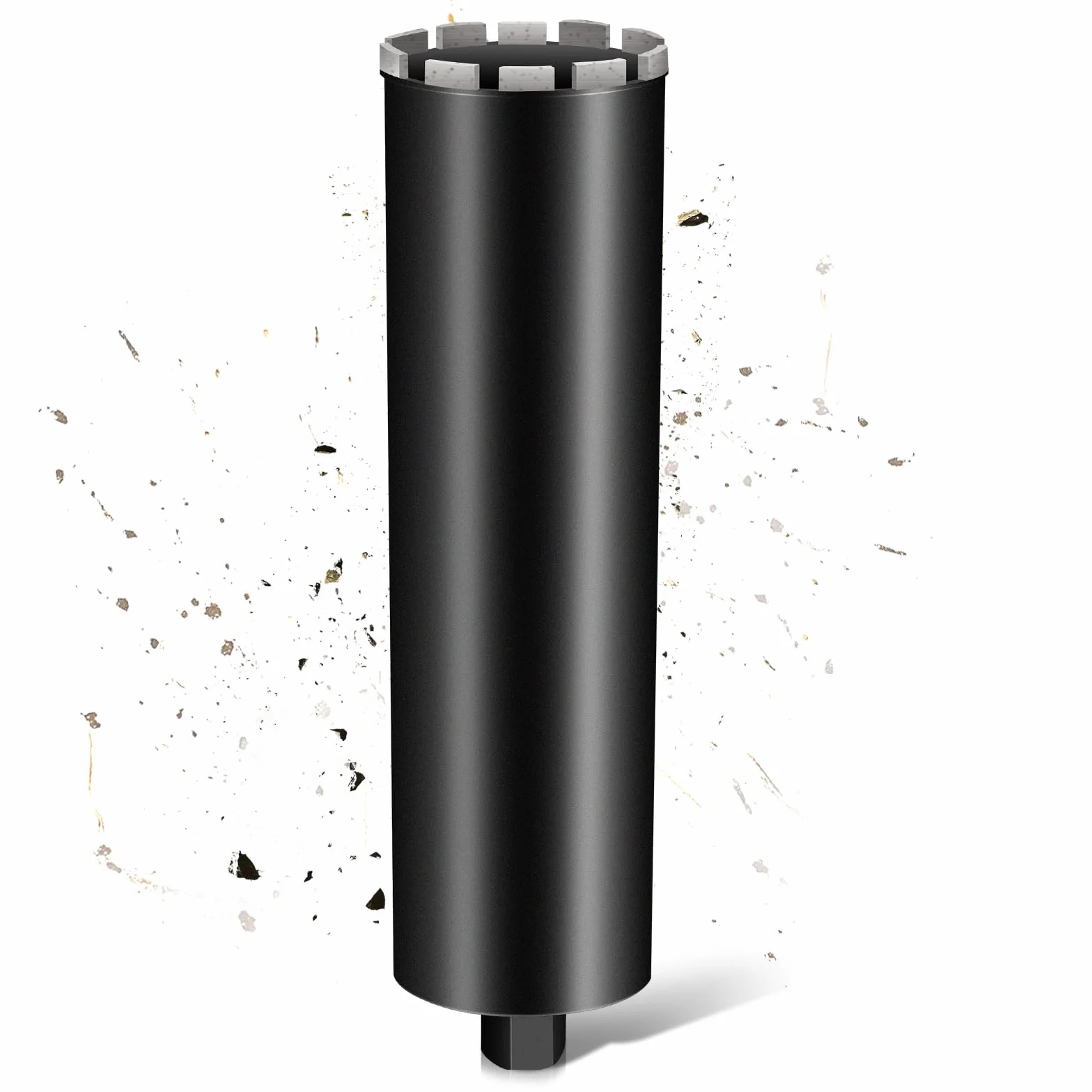 Diamentowa koronka wiertnicza L460 mm, 1 ¼ UNC, średnica 120 mm, z turbo, do wiertarek rdzeniowych, 2200 obr./min, wiertło rdzeniowe, koronka wiertnicza na mokro i sucho, do betonu, muru, kamienia