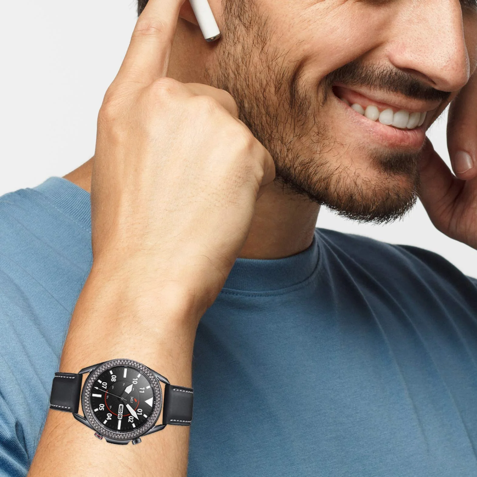 iplusmile 1 Zestaw Pierścieni Zegarka z Diamentową Ramką Kompatybilny z Watch Dekoracyjny Akcesorium