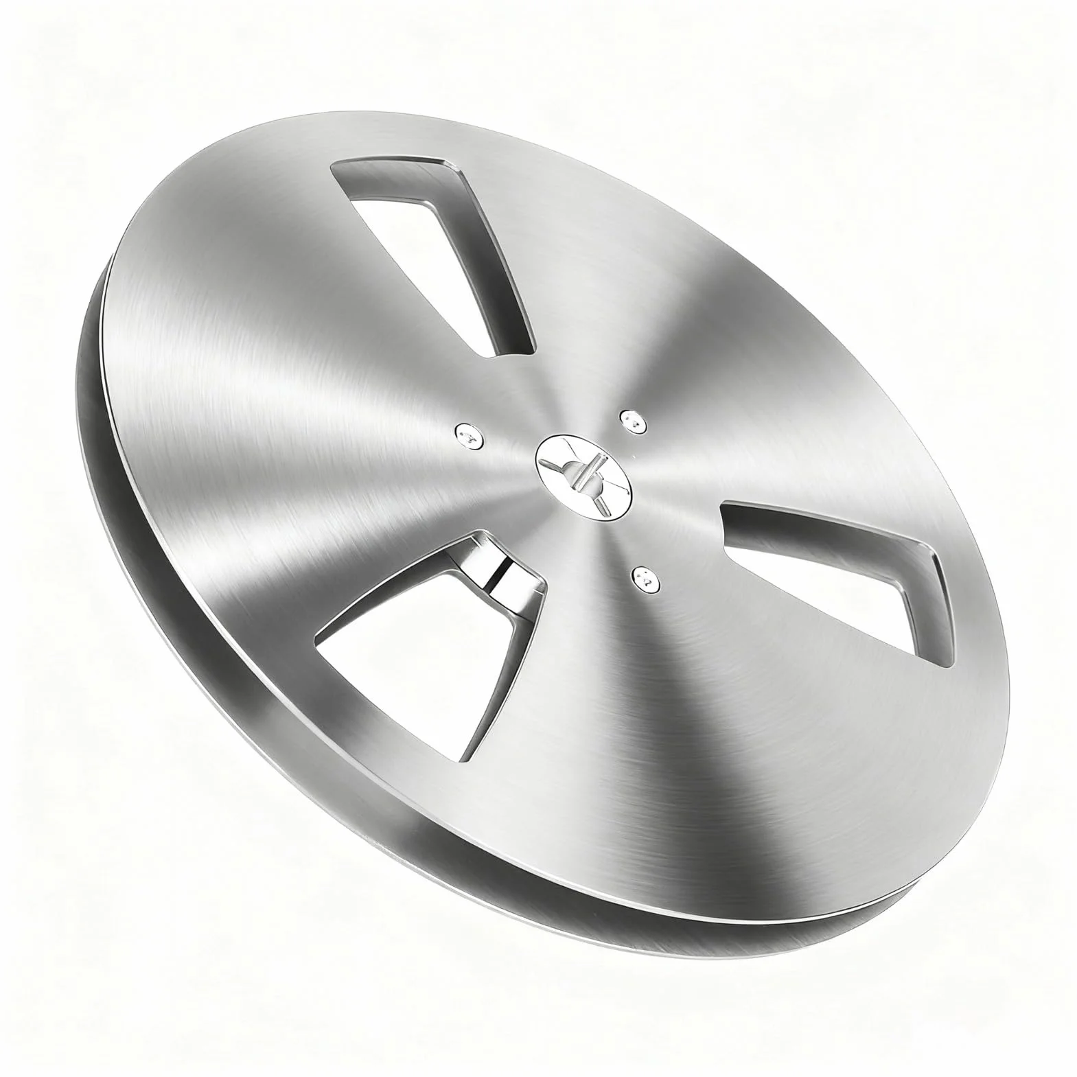 1/4 7-calowa Pusta Szpula z taśmą, Stop Aluminium 3 Otwory Nab Szpula Odbiorcza, Otwarta Szpula Taśma Dźwiękowa Pusta Szpula dla (BONKZEBU1w675yq3v9-12)