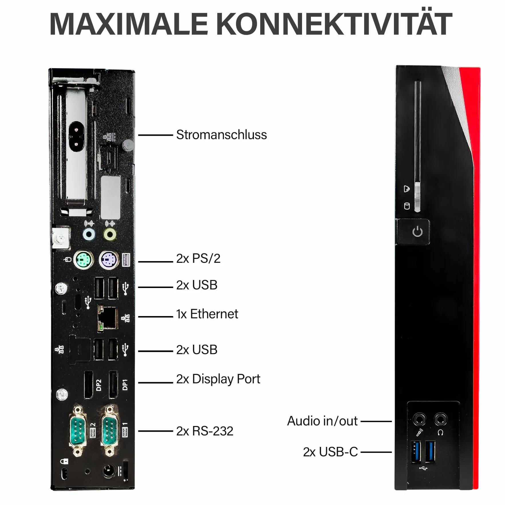 Fujitsu Mini PC Intel Quad Core 2,8 GHz 8GB DDR4 128GB SSD Windows 11 Pro