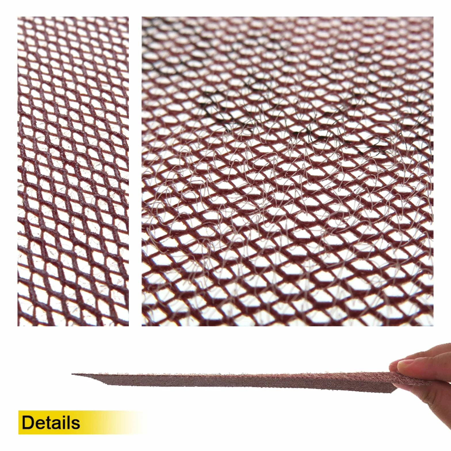 45 szt. 198 * 70 mm papier ścierny Auto Net Mesh krążki ścierne bezpyłowe antyblokujące haczyk pętla 80-600 ziarnistość polerowanie na sucho(320)