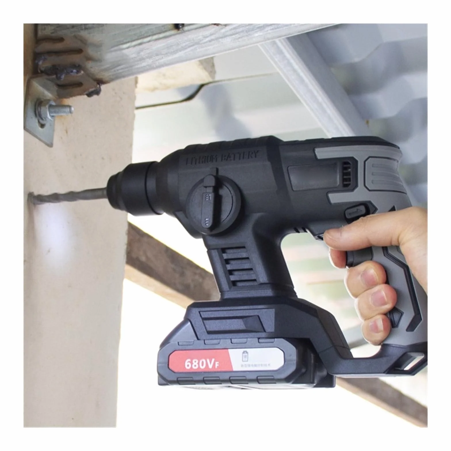 2.0ah Lithium Electric Impact Drill Akumulatorowy młot udarowy Akumulatorowy młot udarowo-obrotowy Wiertarka udarowa Elektryczna wiertarka udarowa 0-4260 obr./min Do użytku domowego(Plastic Box)