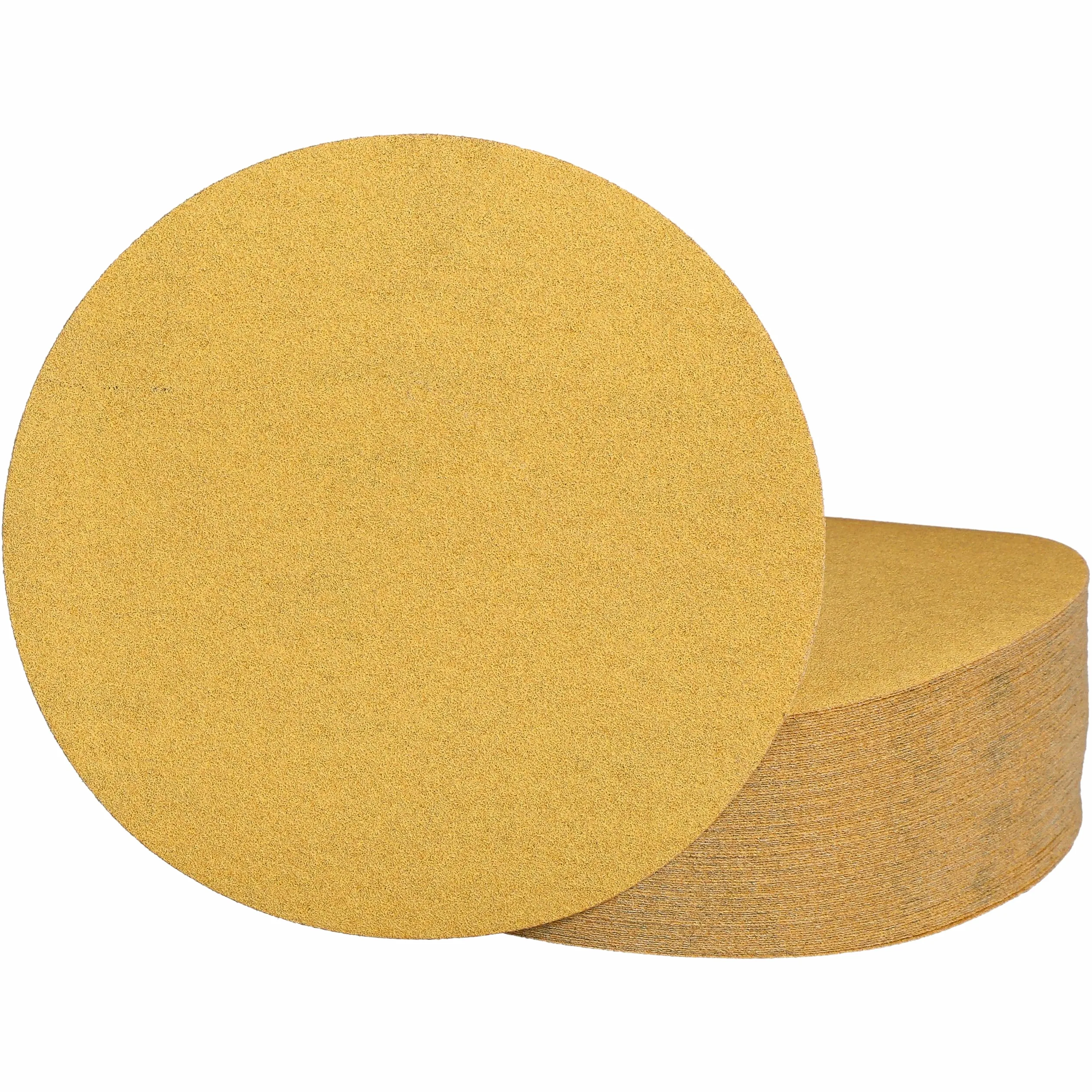 Mirka Gold uniwersalny papier ścierny Ø 150mm / samoprzylepny/ziarnistość P120, 100 szt. / Do szlifowania tynku, szpachli, płyt wiórowych, drewna, lakieru