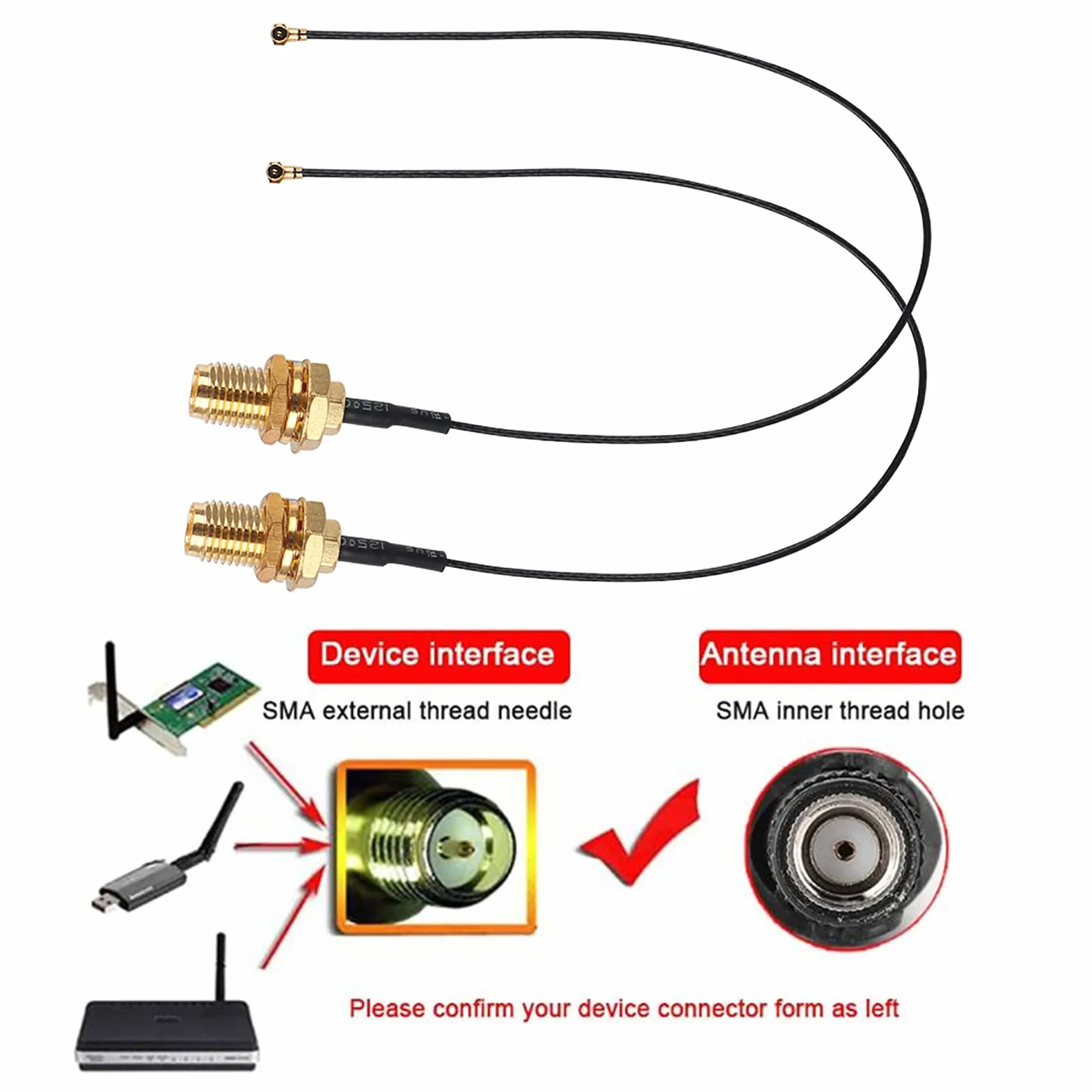 RP-SMA żeńska grodziowa do U.fl IPX MHF4 WiFi antena adapter kabel przedłużający PCI Express