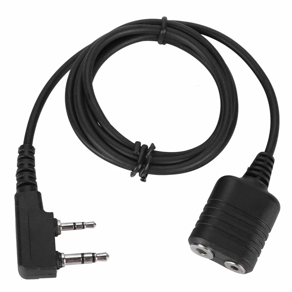 Bewinner Kabel mikrofonowy 2-pinowy do Walkie-Talkie z głośnikiem