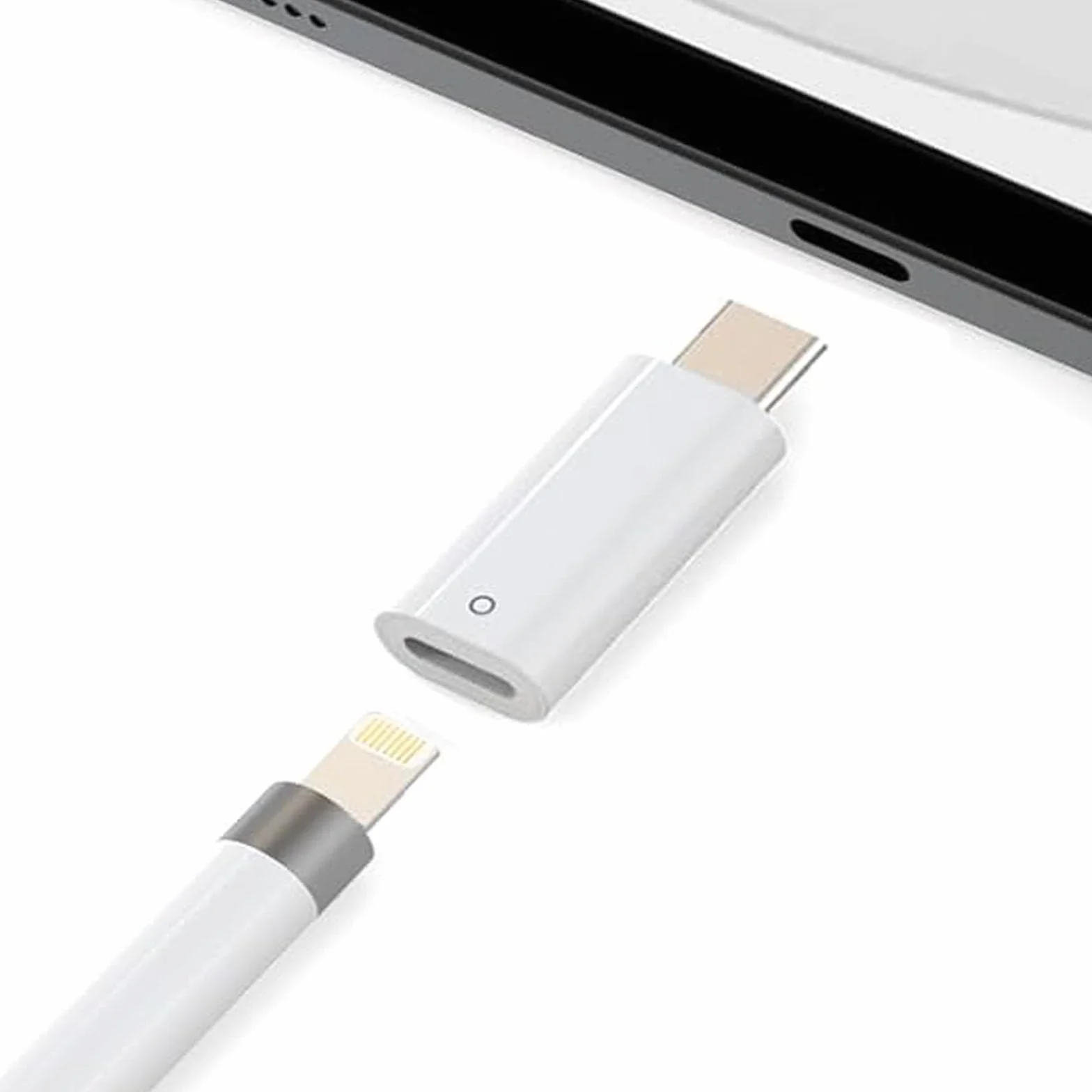 LEZED Adapter do Apple Pencil 1. generacji USB-C ładujący biały