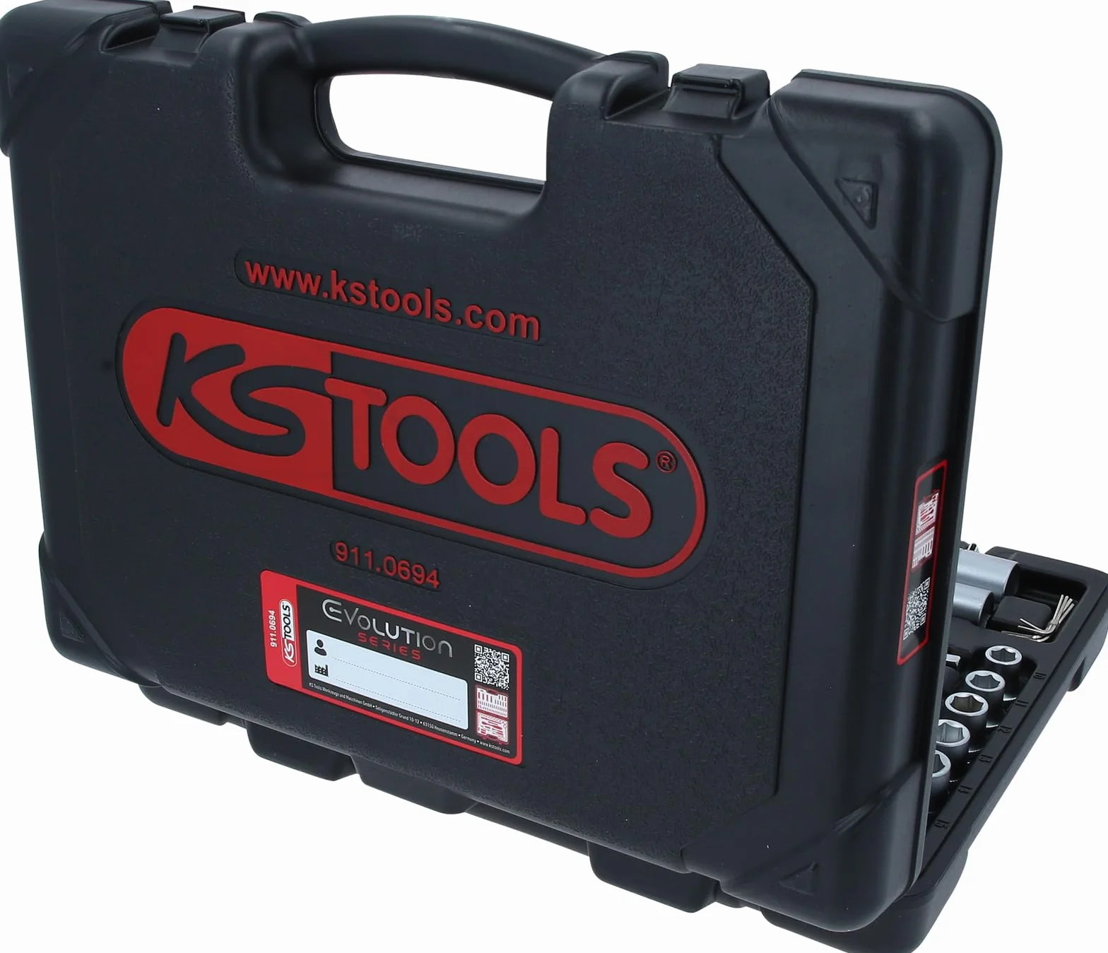 KS Tools 911.0694 Zestaw kluczy nasadowych,94-szt, 1/4"+1/2"