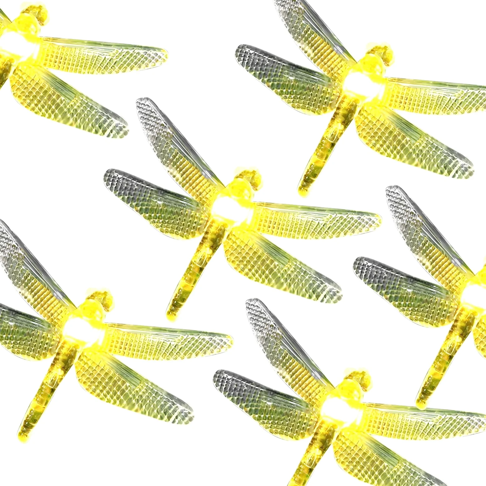 Dragonfly łańcuch świetlny LED, 80 diod LED, zewnętrzne dekoracje tarasowe, zasilane przez USB, odporne na warunki atmosferyczne, certyfikat CE i FCC