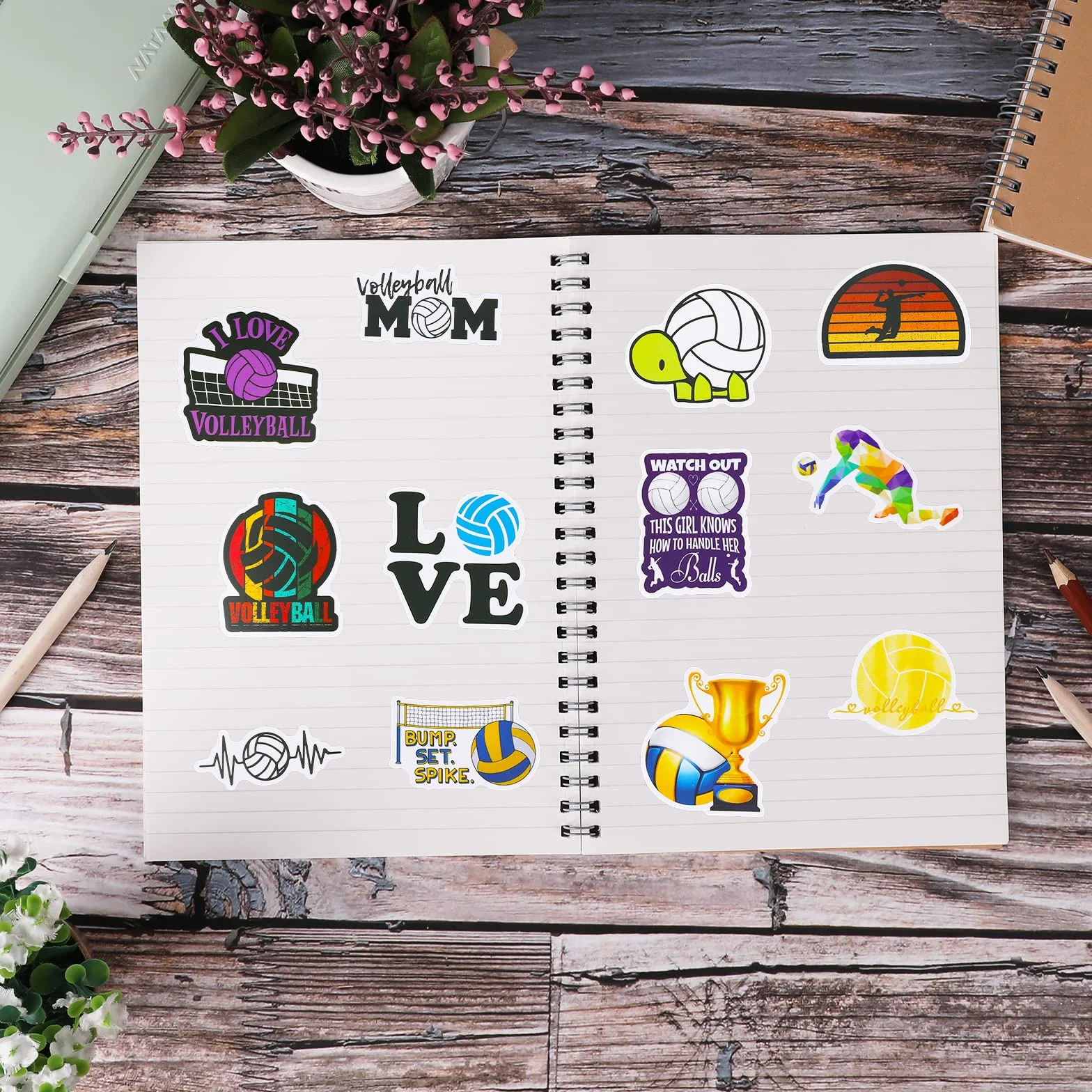 Cobee Naklejki do siatkówki wodoodporne 50 sztuk