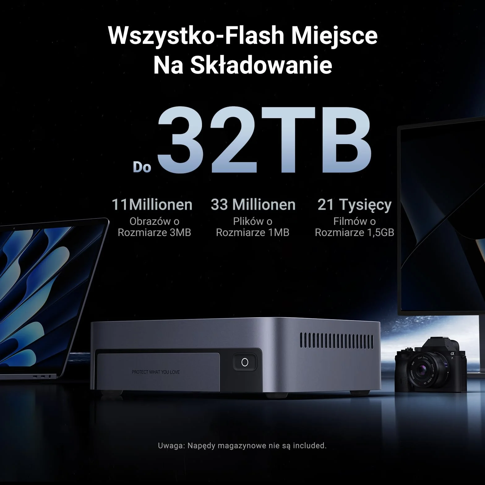 UGREEN NASync DXP480T Plus 4-bay NAS Flash SSD Intel i5 1235U 8 GB RAM DDR5 128 GB 10 GbE Wi-Fi 6 M.2 NVMe HDMI 8K TBT4