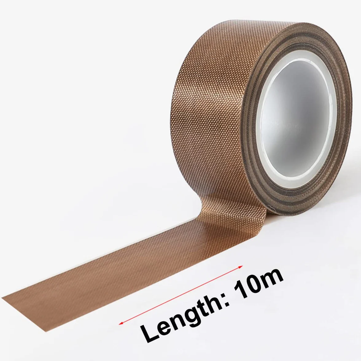 Qrity 2 rolki taśmy wysokotemperaturowej 10 mm x 10 m, taśma PTFE, klej wysokotemperaturowy, do zgrzewarek próżniowych i impulsowych, odporna na ciepło do 300℃