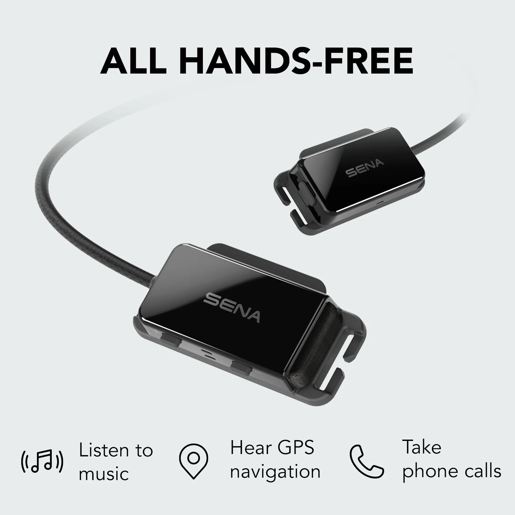 Sena Uniseks Pi-01 PI-01 Zestaw Słuchawkowy Bluetooth, Czarny, na pasek do 18 mm