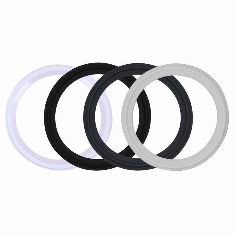 Podkładki gumowe, okrągła gumowa podkładka płaska, trójzaciskowa uszczelka PTFE, opakowanie 10 sztuk, grubość 0,2 mm, wiele rozmiarów (114 mm x 130 mm)