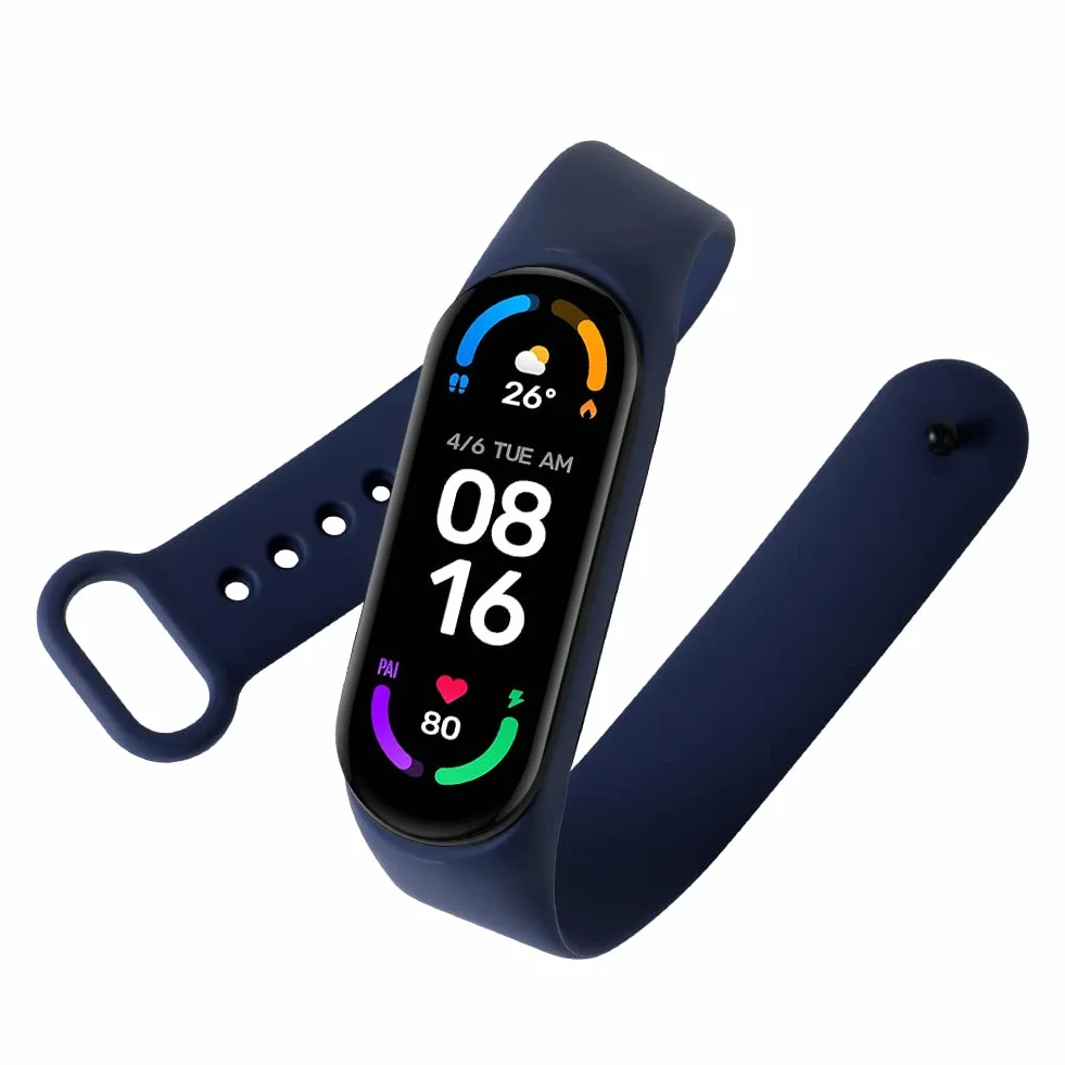 Pasek do Xiaomi Mi Band 7 6 5 4 3 silikonowy dzianinowy ze stali nierdzewnej regulowany sportowy 20 szt.