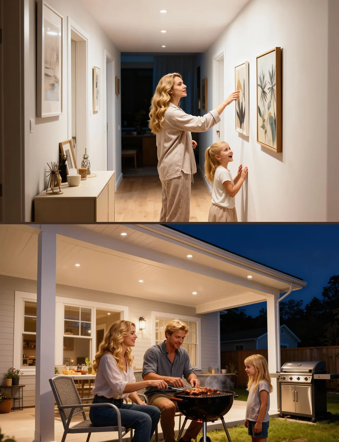 HOMEOW Downlight LED ściemniane, 5 W wewnętrzne reflektory sufitowe wpuszczane ciepła biel 2700 K, naturalne 4000K i zimne 6000 K, oko wołu IP44 łazienka, otwór 68-80 mm, bardzo płaski 25 mm