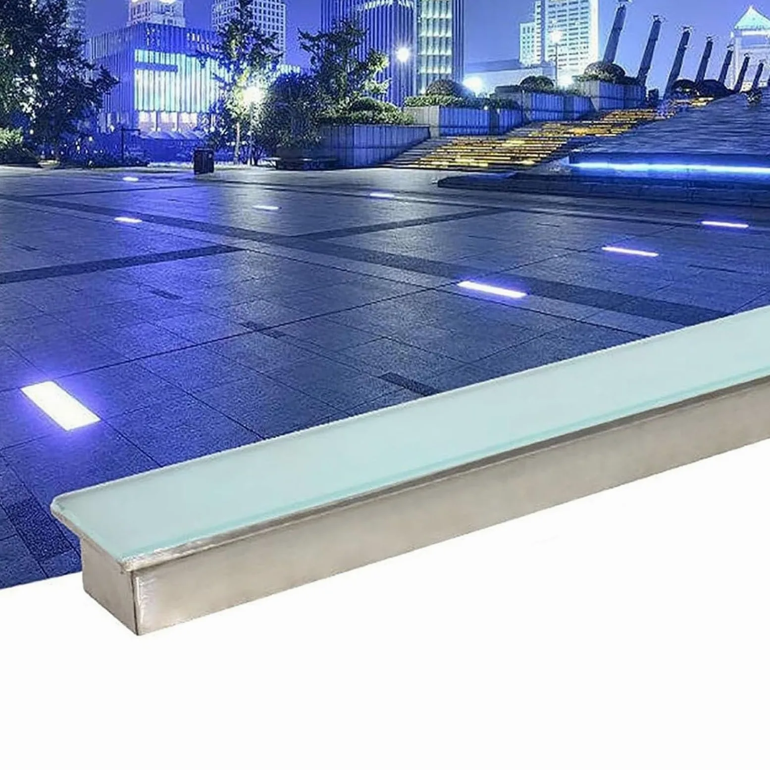 Oświetlenie ogrodowe LED do wkopywania w ziemię,oświetlenie zewnętrzne wpuszczane w ziemię-wodoodporny reflektor podłogowy IP67,lampa ścienna wpuszczana w ścianę DC 24 V,niskonapięciowa,długa t