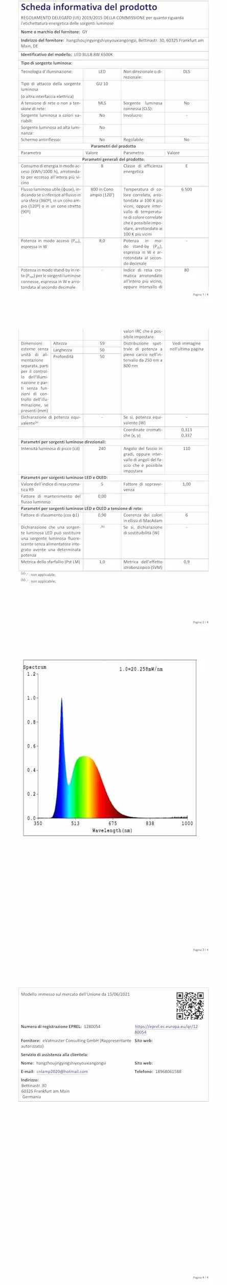 GY Żarówki Led Smart GX53 Żarówka Wifi Lampa RGB Light Bulb Alexa Lamp Remote Lampen 9W 850 Lumen 6 Sztuk