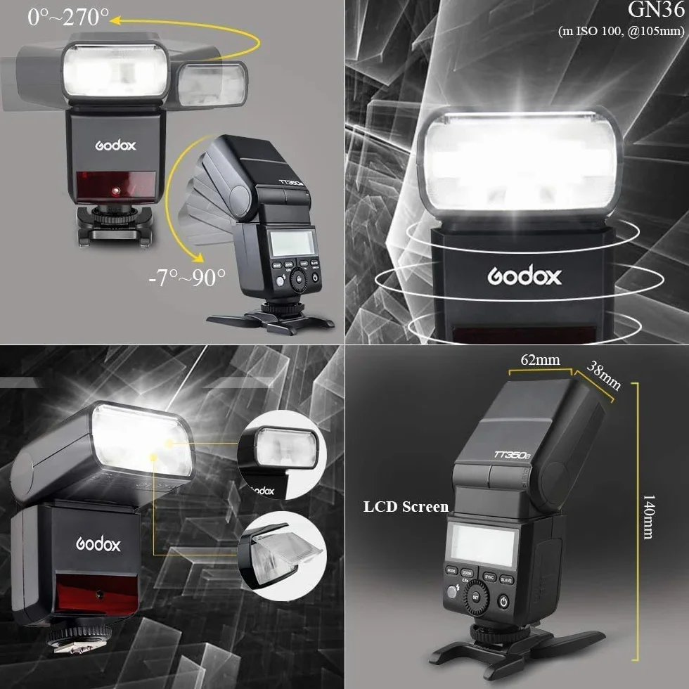 Godox TT350o Speedlite lampa błyskowa do Olympus Panasonic 2.4G HSS TTL GN36