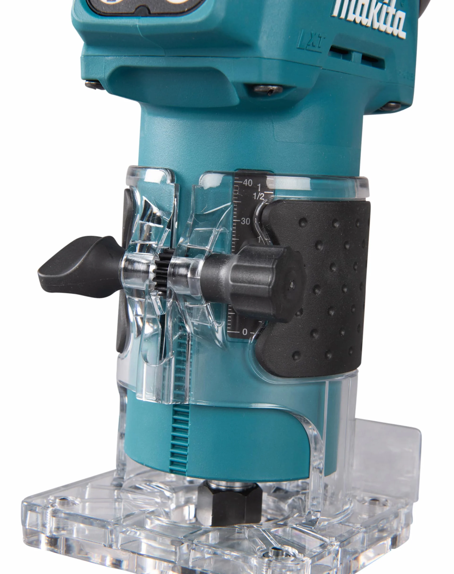 Makita DRT52Z 18V Li-ion LXT bezszczotkowy router/trymer, baterie i ładowarka nie są dołączone