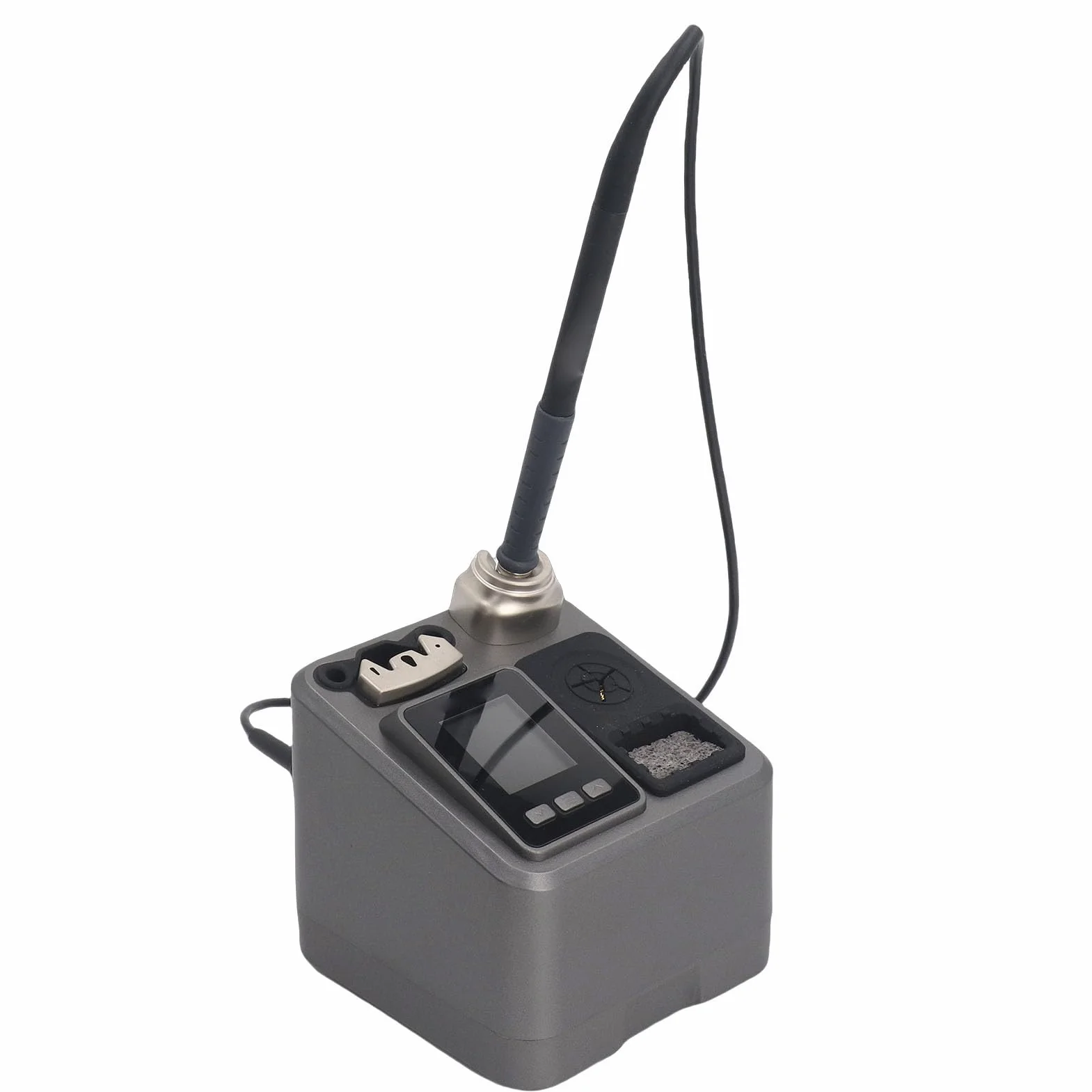 Generic Generic Profesjonalna Stacja Lutownicza Stałotemperaturowa z Wyświetlaczem LCD do Wydajnego Lutowania w Elektronice i Projektach Typu „zrób to sam”. (wtyczka UE) (wtyczka UE)