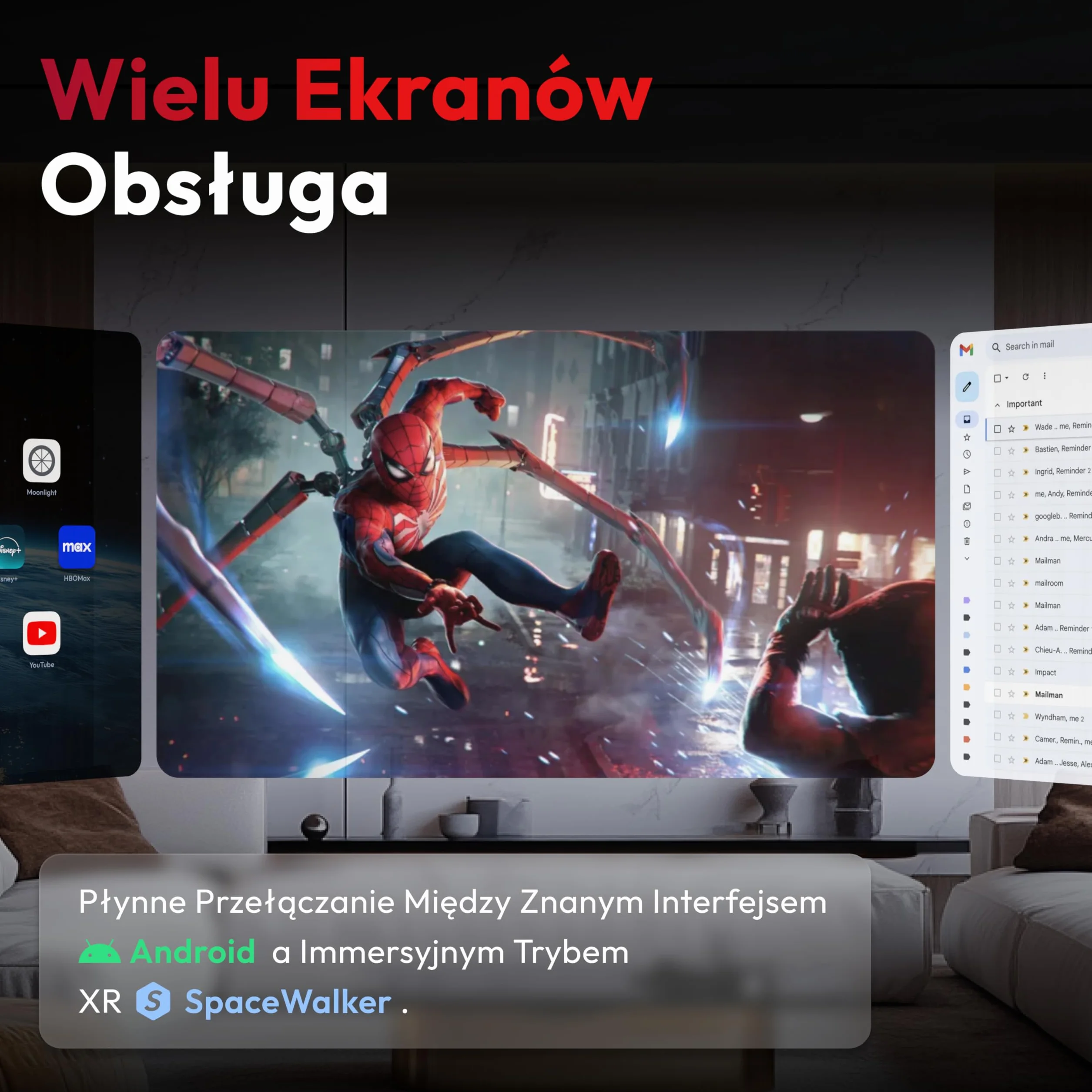VITURE Pro Neckband 12GB RAM 256GB Storage 3DoF AI narzędzia sterowanie głosowe