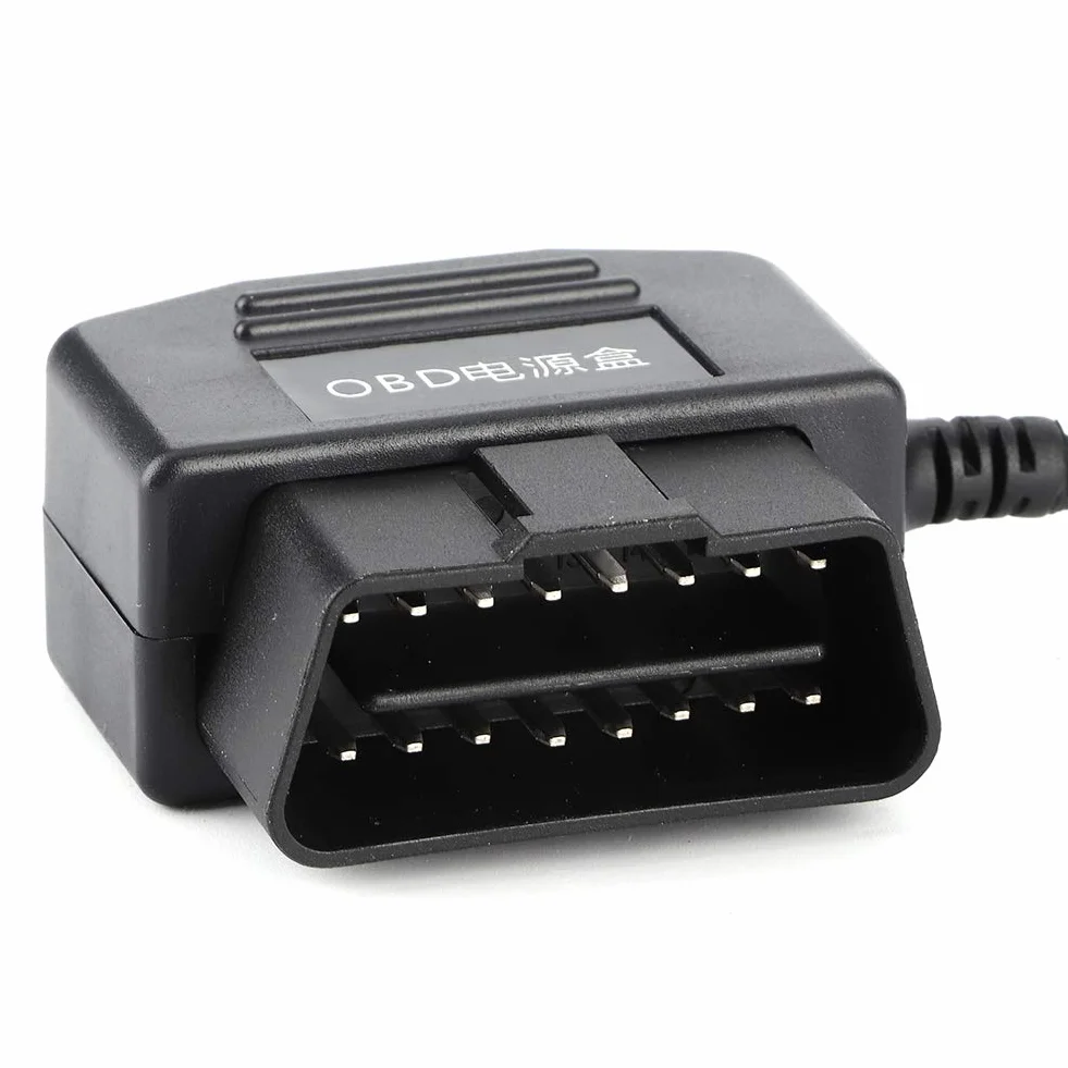 Kabel zasilający OBD2 na USB 16 pin do Dash Cam samochodowej 18.7 cala