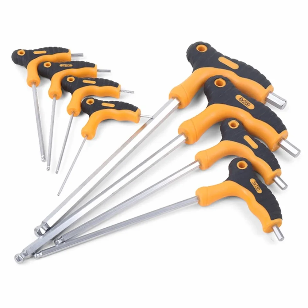 Zestaw kluczy imbusowych, uniwersalne narzędzia, 8-częściowy śrubokręt z końcówką kulową, klucz do naprawy samochodów i motocykli