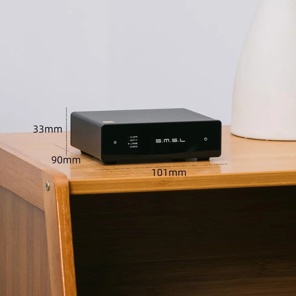 SMSL D1 Dekoder audio USB koncentryczny światłowodowy 768kHz 32bit BD34352EKV