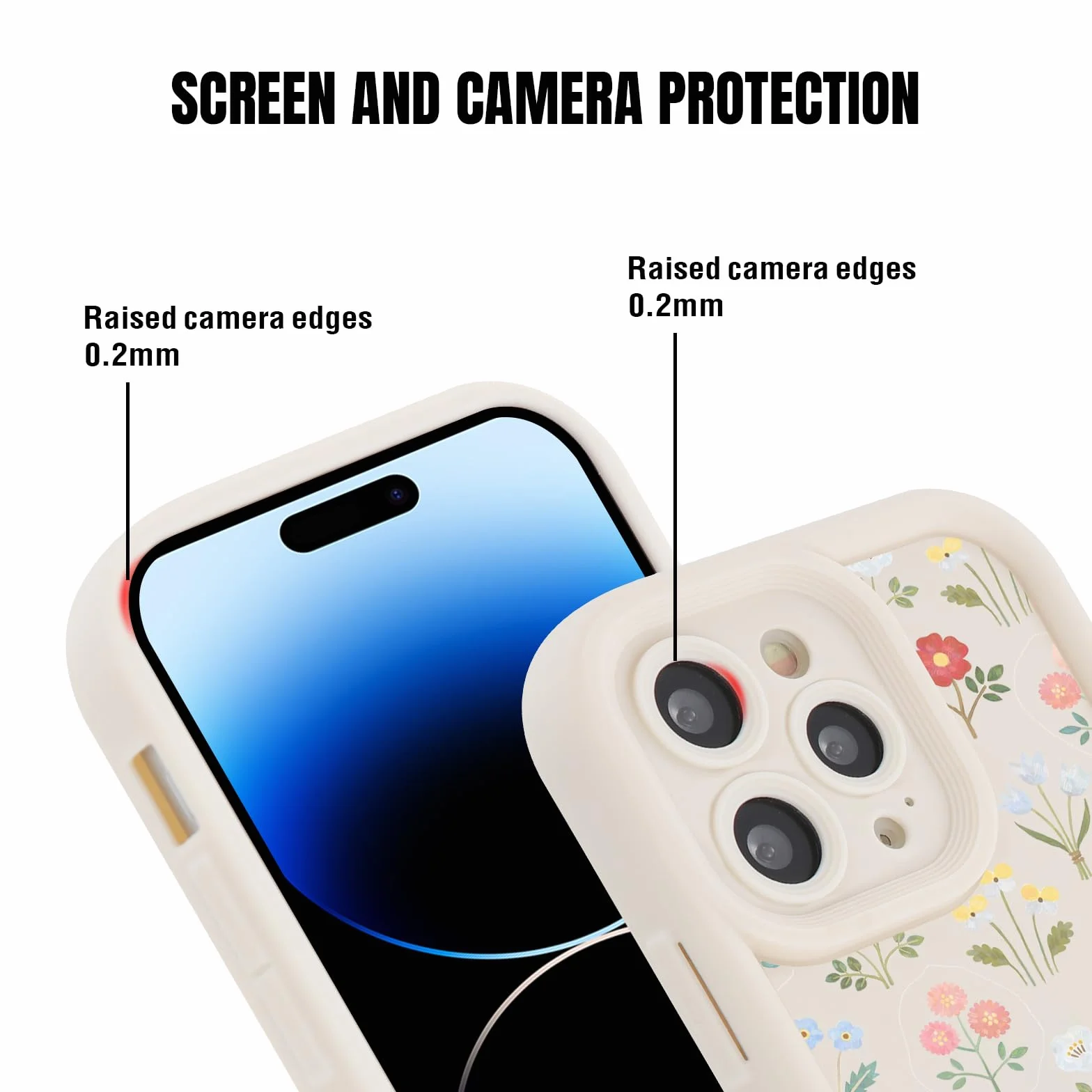 Etui ochronne iPhone 16 Pro Max 6,9" silikon TPU z tasiemką kwiaty