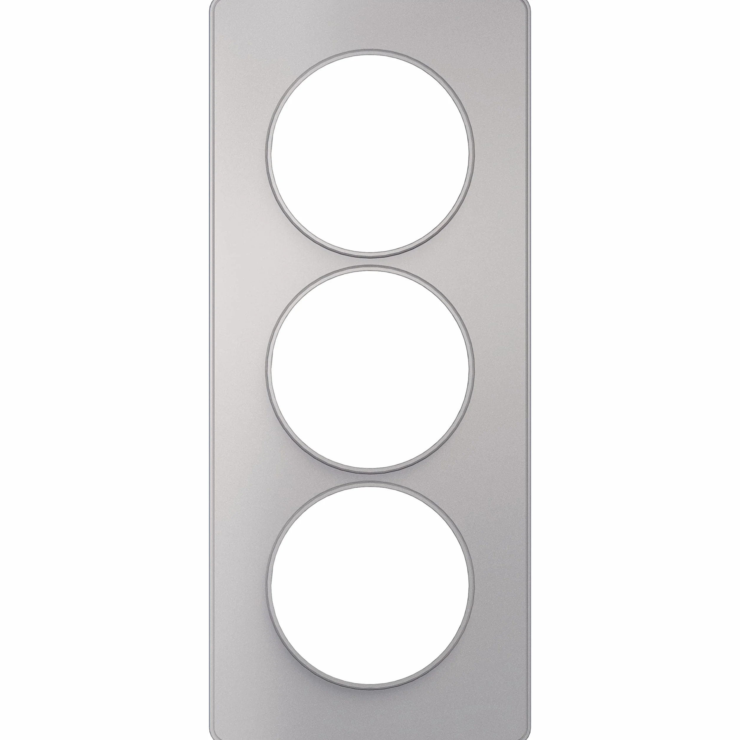 Odace Touch, Aluminiowa płyta 3 pionowe słupki 57mm