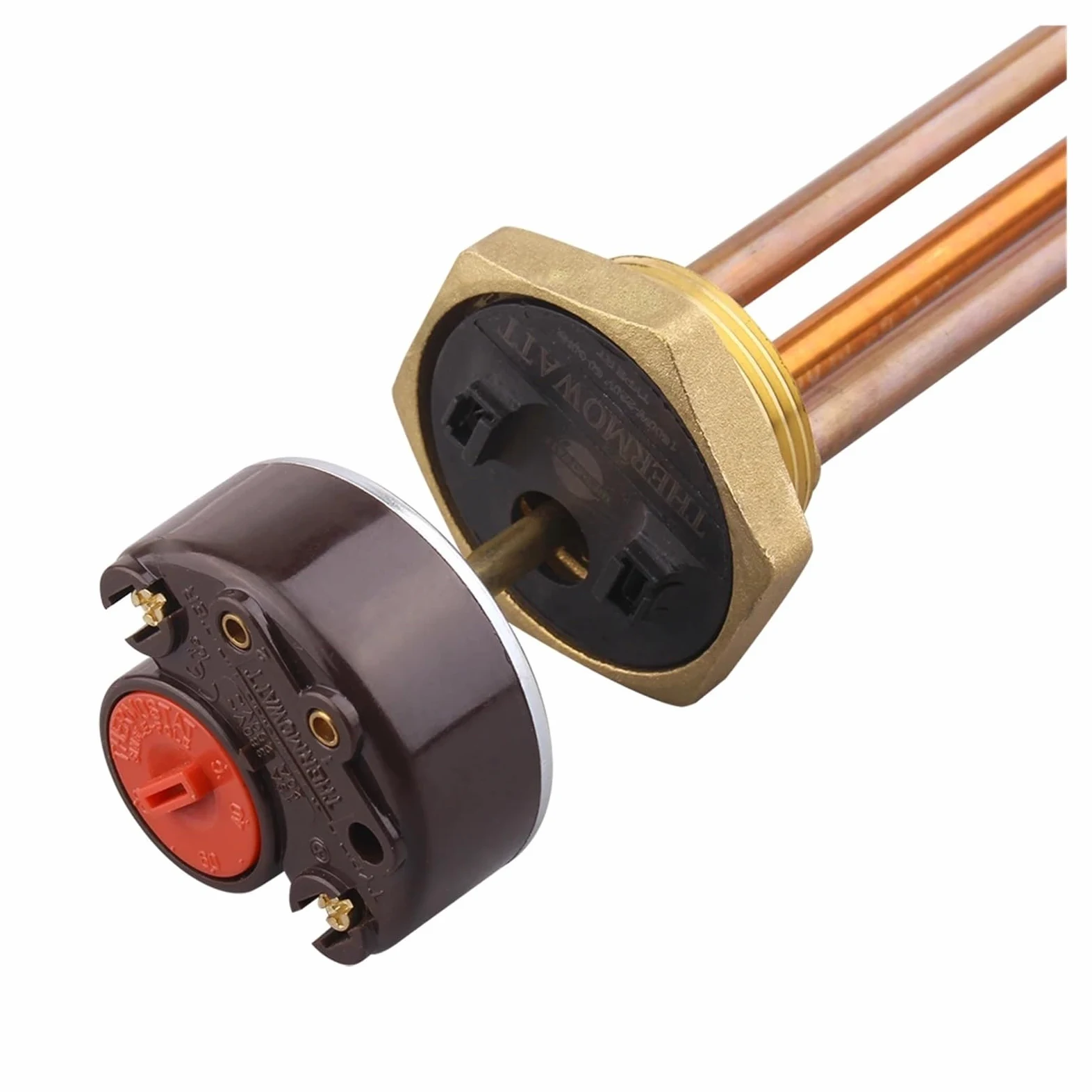 Rezystor do podgrzewacza wody 220 V Miedź Typ U Składana grzałka zanurzeniowa Kontrola temperatury DN32 280 mm 8 1200 W-3000 W(Fold Back 220V 3000W)