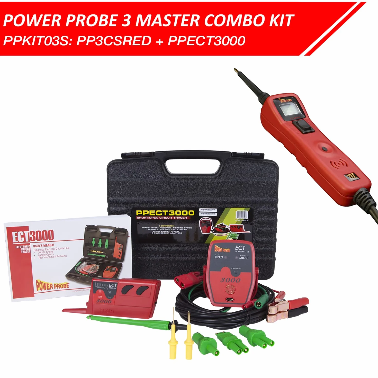 Power Probe PPKIT03S 3S Ect3000 Miernik, zestaw master