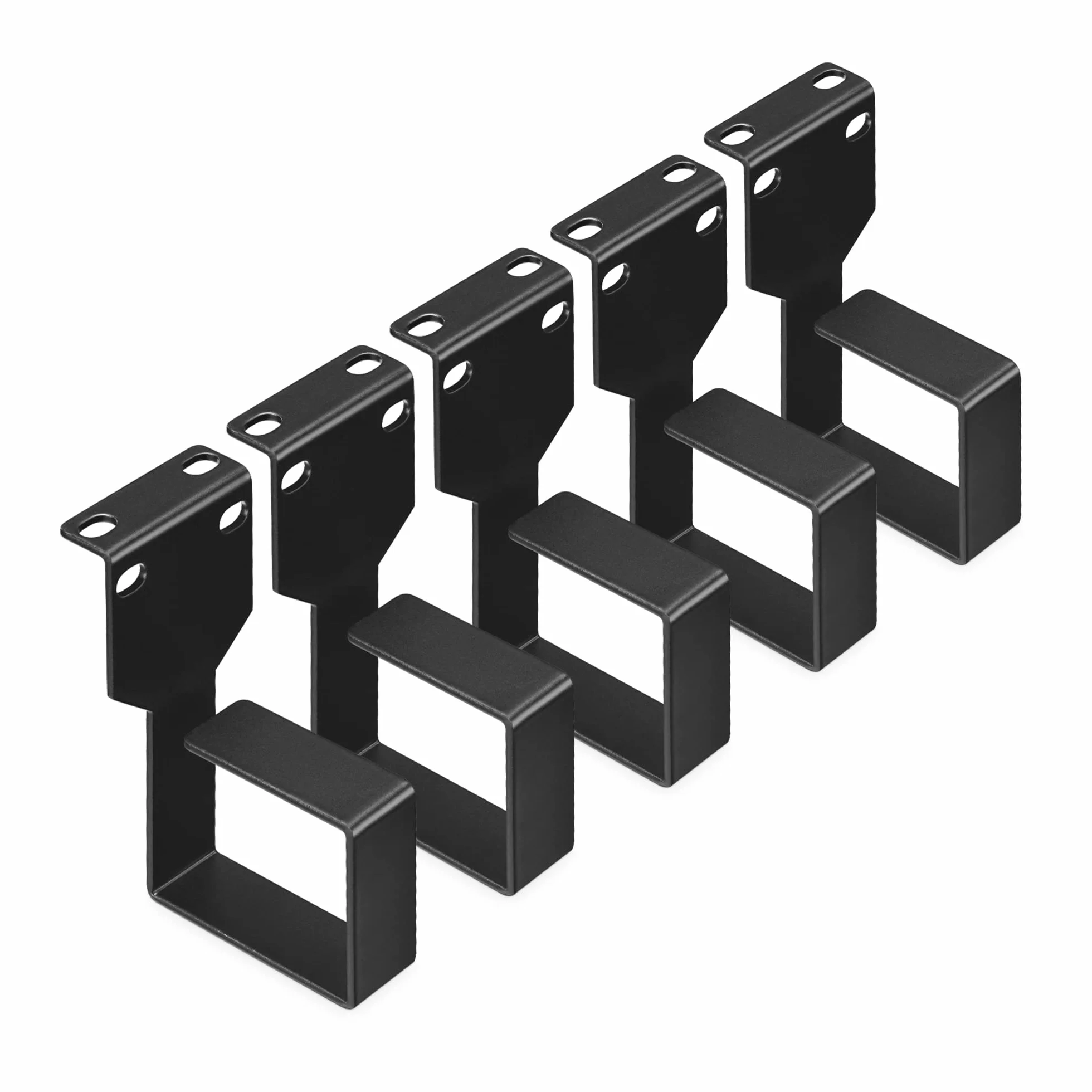 kwmobile 5 x wieszak na kable szafka serwerowa – 4,4 x 10,1 x 6 cm – szafa sieciowa prowadzenie kabli zarządzanie kablami – stojak prowadnice kabli, zestaw 5 sztuk