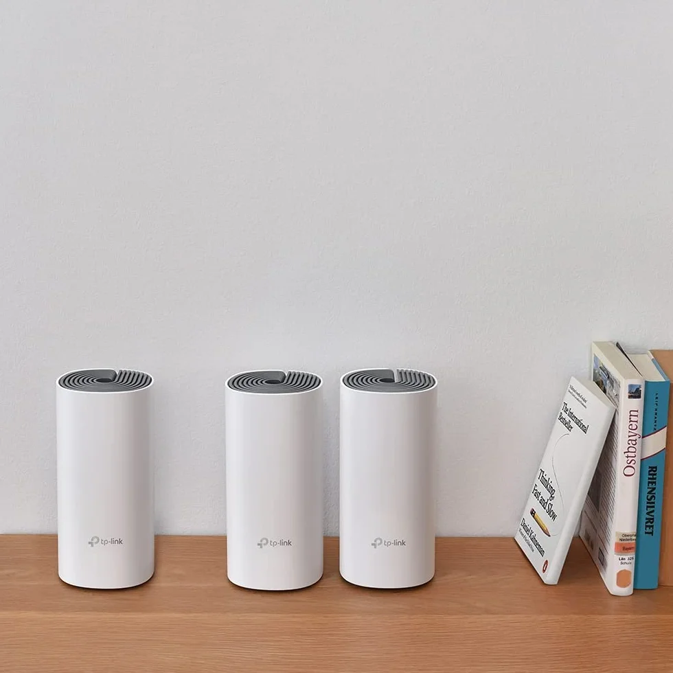 TP-Link Deco E4 (3-Pack) System Mesh WiFi AC1200 Dwuzakresowy 2.4GHz/5GHz MU-MIMO Biały
